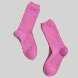 Madewell (Re)sourced Wool Cashmere Blend Pink Trouser Socks